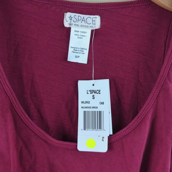 L*Space Cabernet Wildwood Mini Dress S - Picture 10 of 11